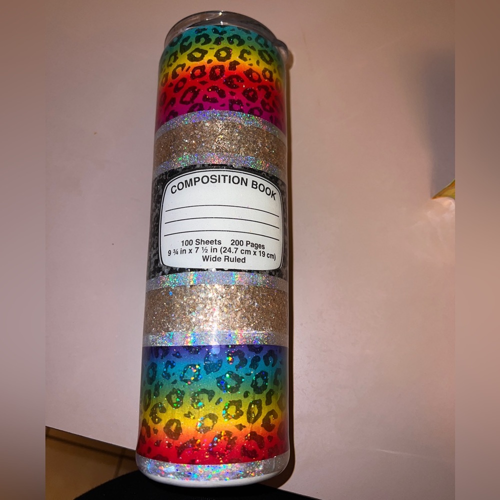 Colorful Composition Notebook Tumbler (30oz)